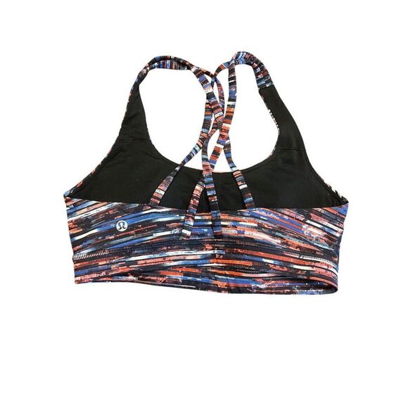Lululemon Time To Sweat Bra Hinshu Alpine Multi Striped Size 6? - Picture 2 of 5